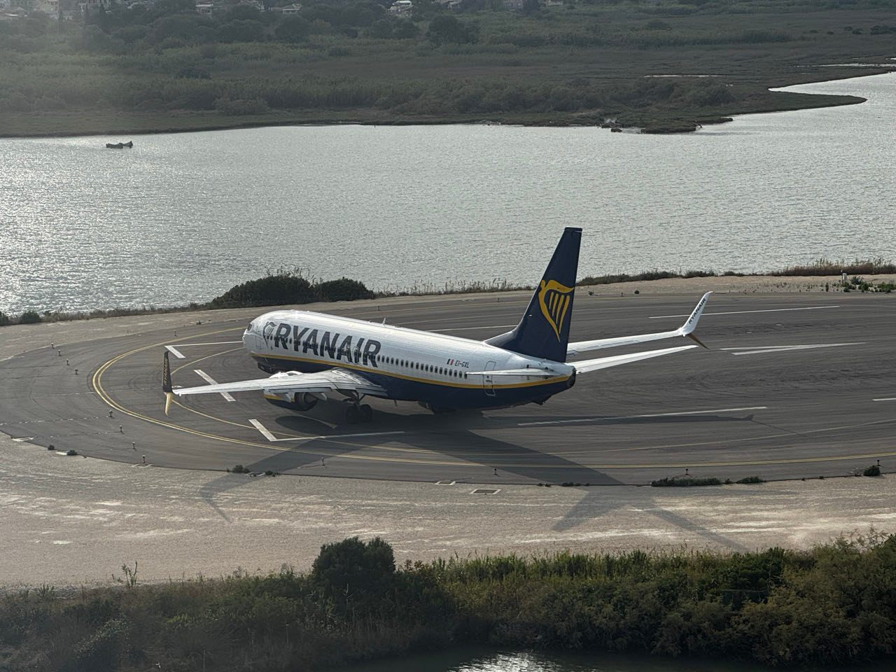 Direkter Blick auf die Landebahn