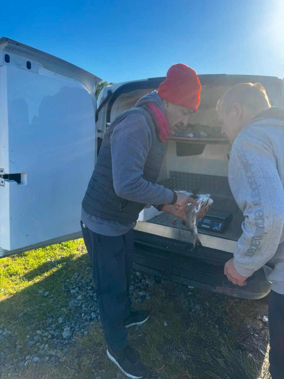 Fischkauf vom Auto raus