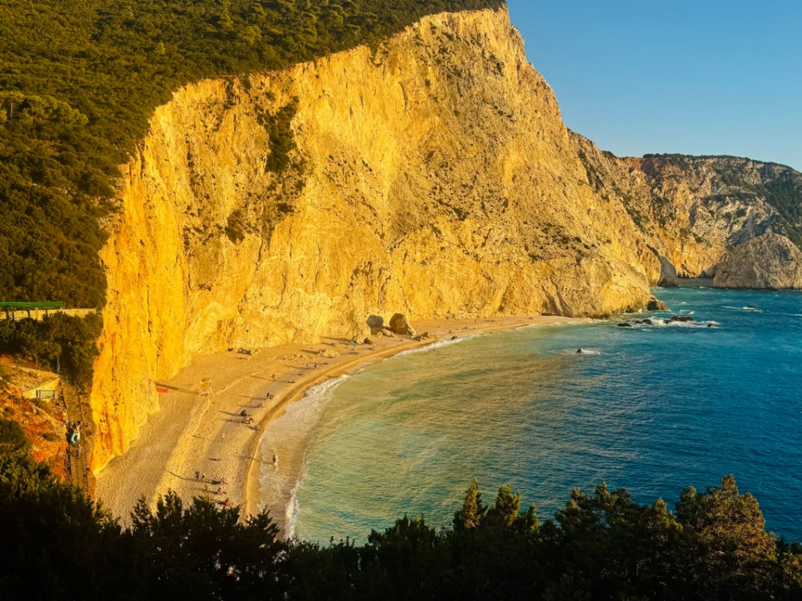 Abend am Katsiki Beach