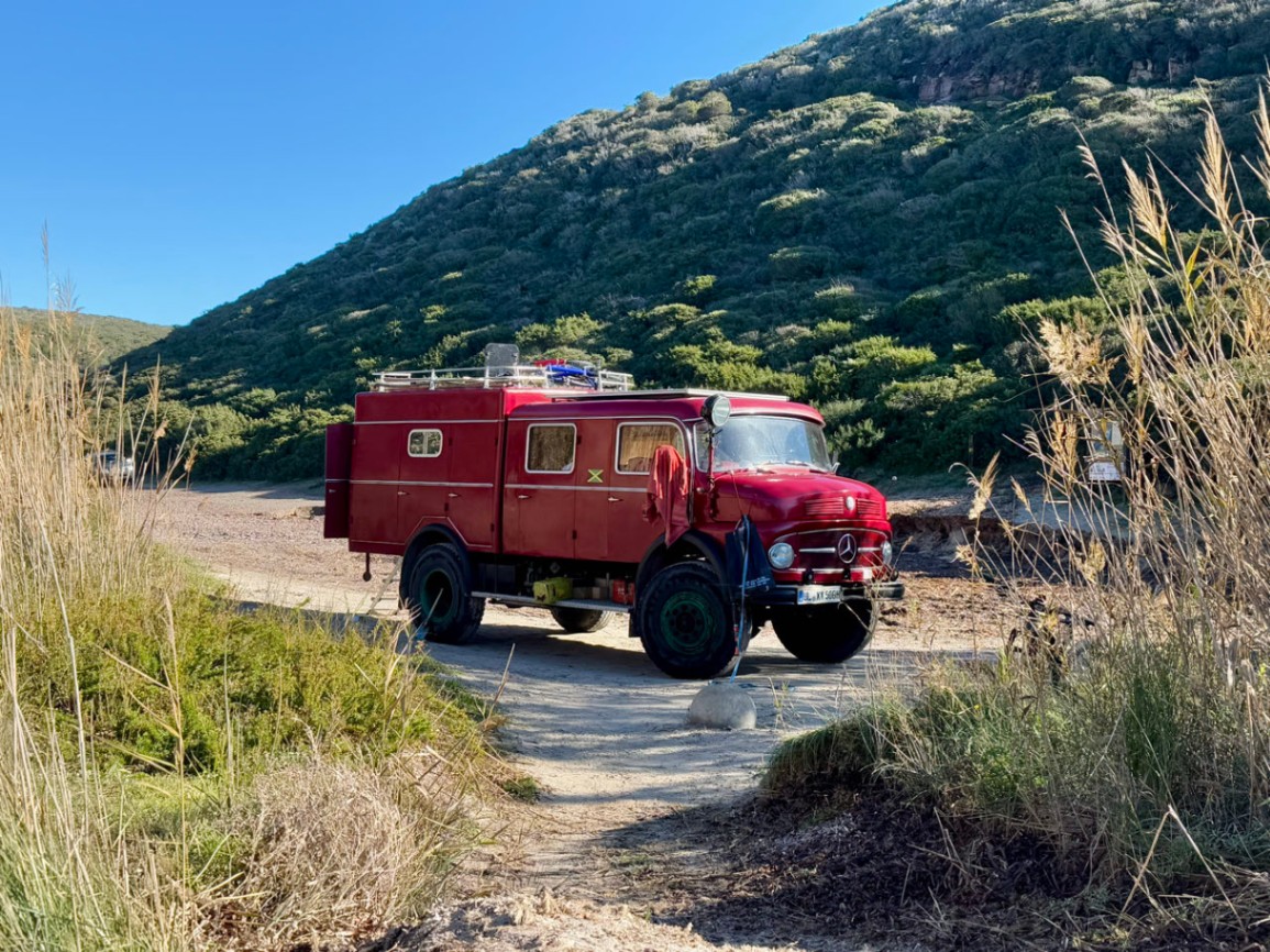 Nette Begegnung mit eine Reisenden