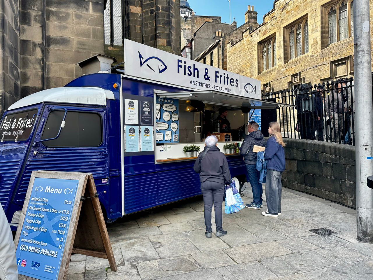 Fish and Chips an Kirche