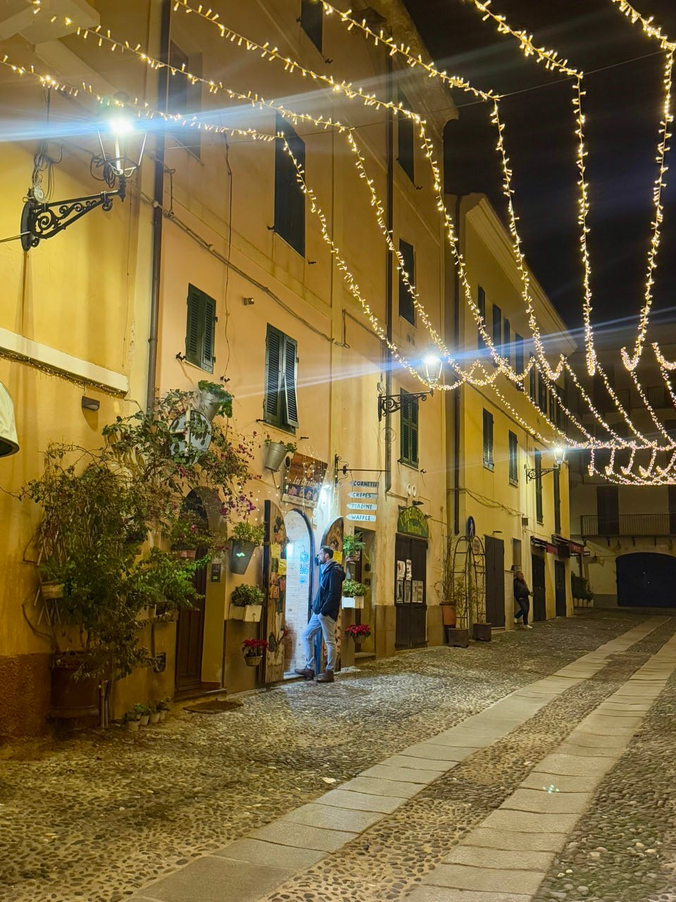 schöne Abendstimmung in der Stadt