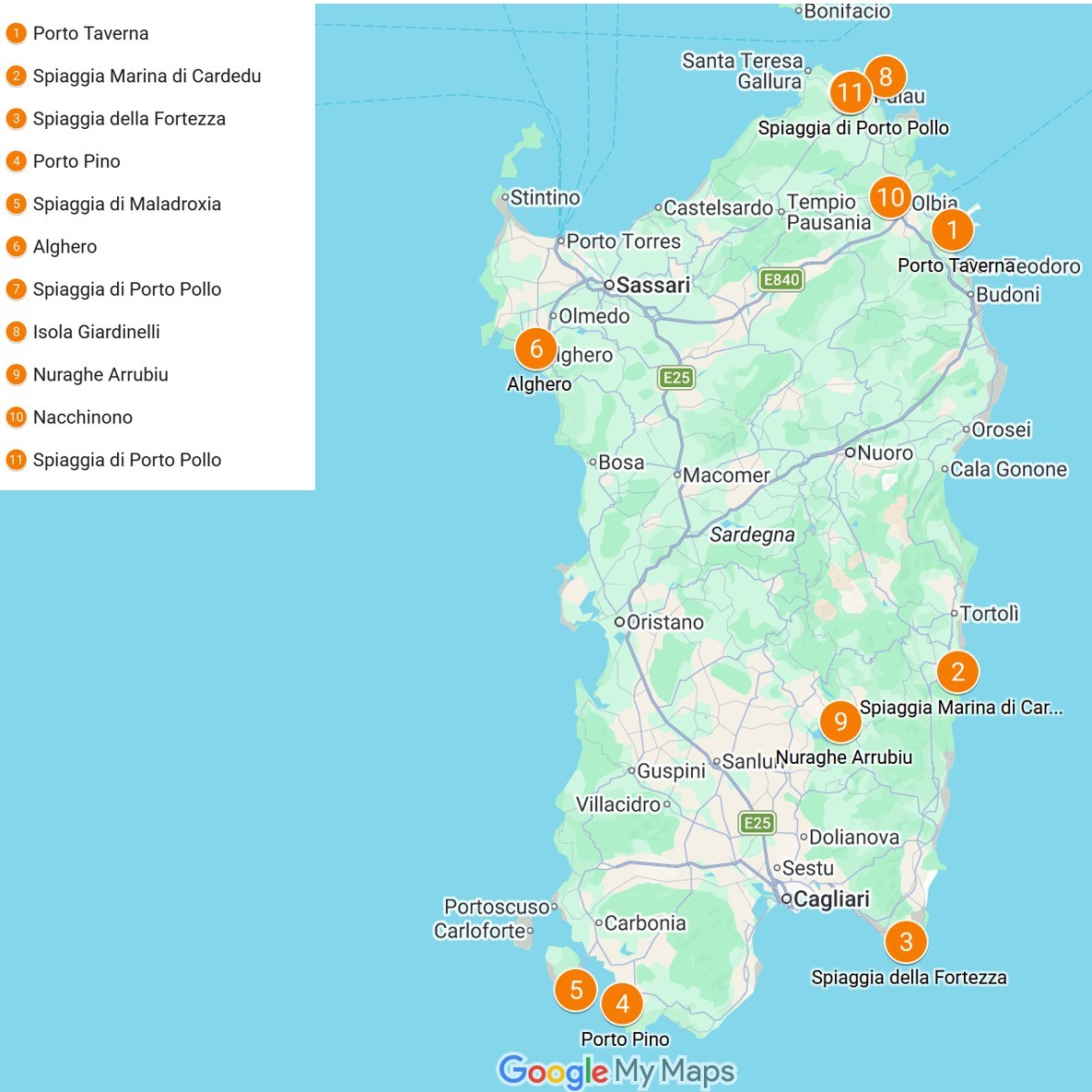 Unsere Stellplätze (meistens kostenlos)